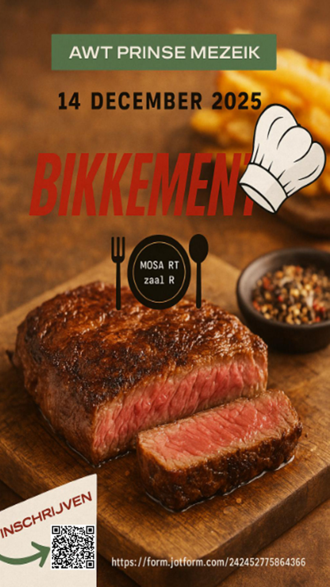 Bikkement Awt Prinse zondag 13-12-2026